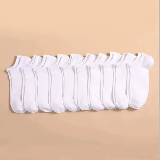 5/10/20/30 Pairs Women/Men Boat Socks Invisible Low Cut Silicone Summer No-Show Ankle Socks Solid Color Casual Breathable